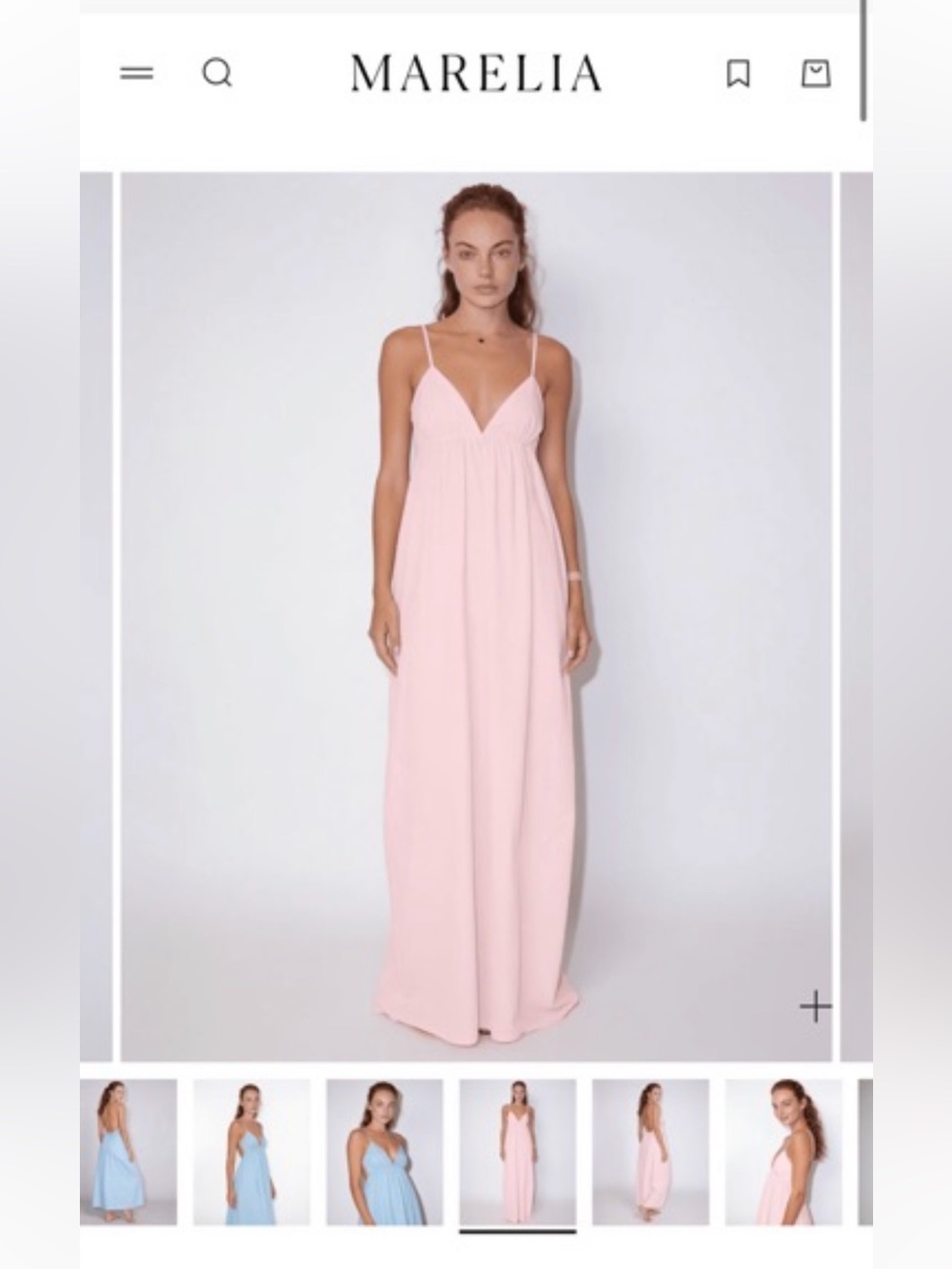 Pink Spaghetti-Strap Maxi Dress NWT
